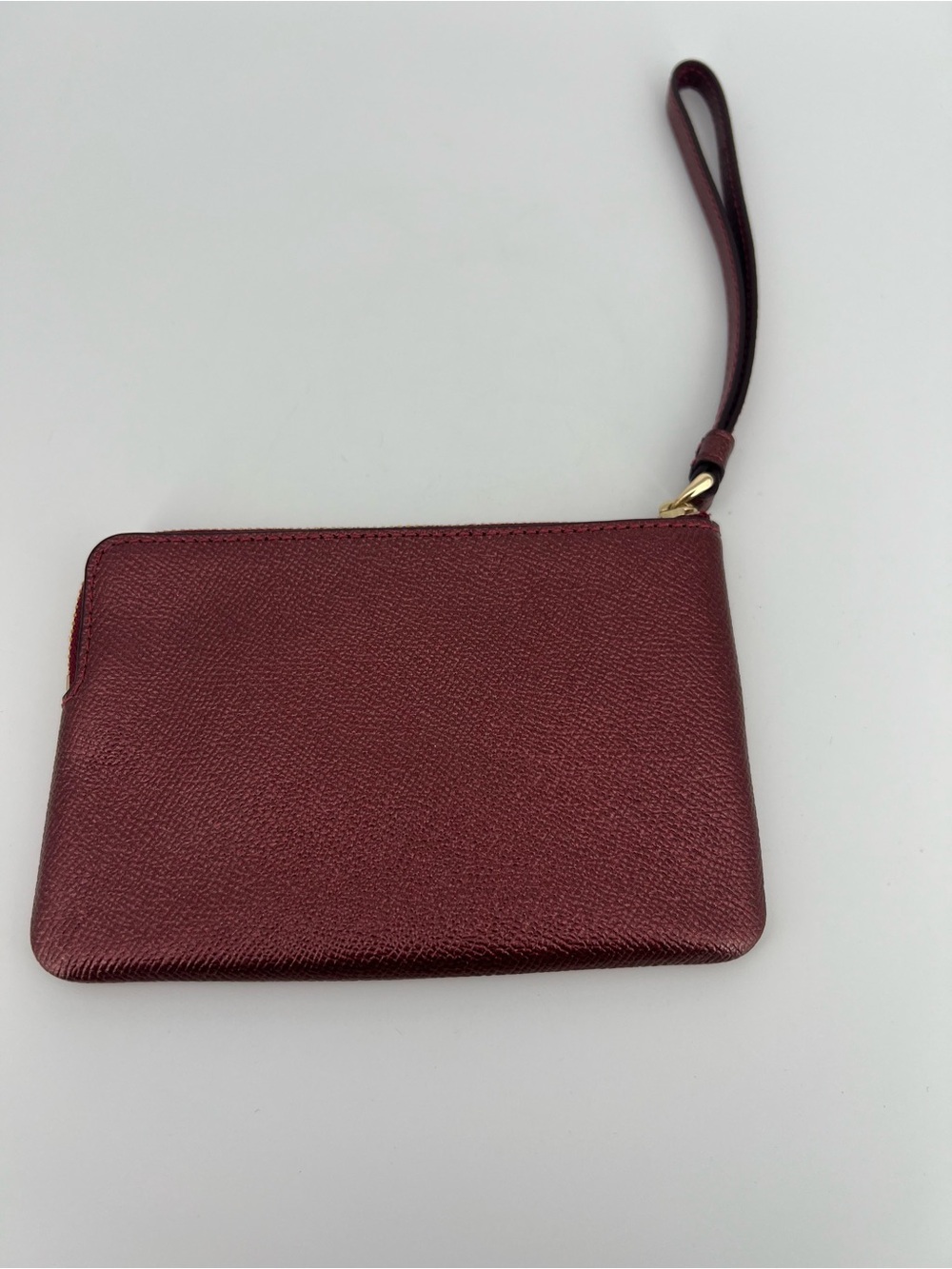 Coach Burgundy Wristlet Clutch - Picture 4 of 6